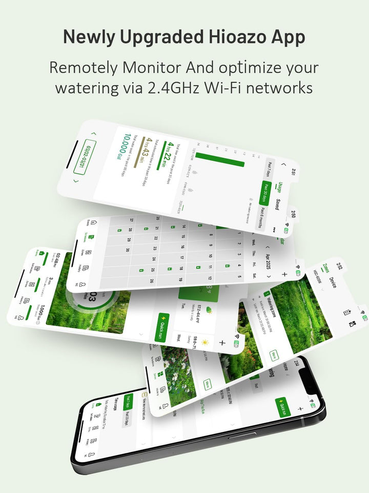 WiFi 4-Zonen Bewässerungscomputer mit App Steuerung, Smart Sprinkler Steuerung, 16 Bewässerungsprogr