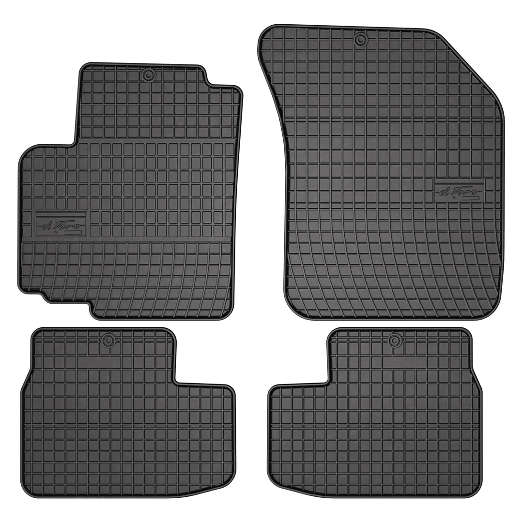 FROGUM EL Toro Gummimatten Ganzjähriges-Set von Autofussmatte Auto Fussmatten für Opel Agila B 2008-