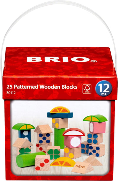 BRIO 30112 Baustein-Box - Farbenfrohe Holzbausteine mit Lernfunktionen in praktischer Aufbewahrungsb