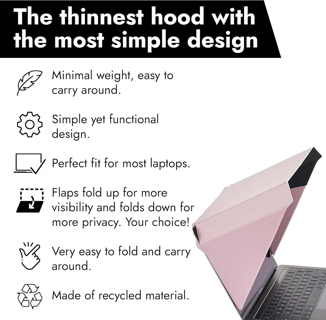 Philbert Design - 4 in 1 Laptop Screen Shade Slim Hood: Sonnenschutz | Datenschutz | Hitzeschutz | K