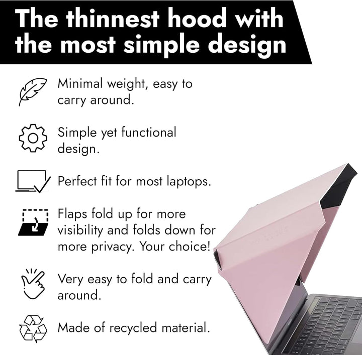 Philbert Design - 4 in 1 Laptop Screen Shade Slim Hood: Sonnenschutz | Datenschutz | Hitzeschutz | K