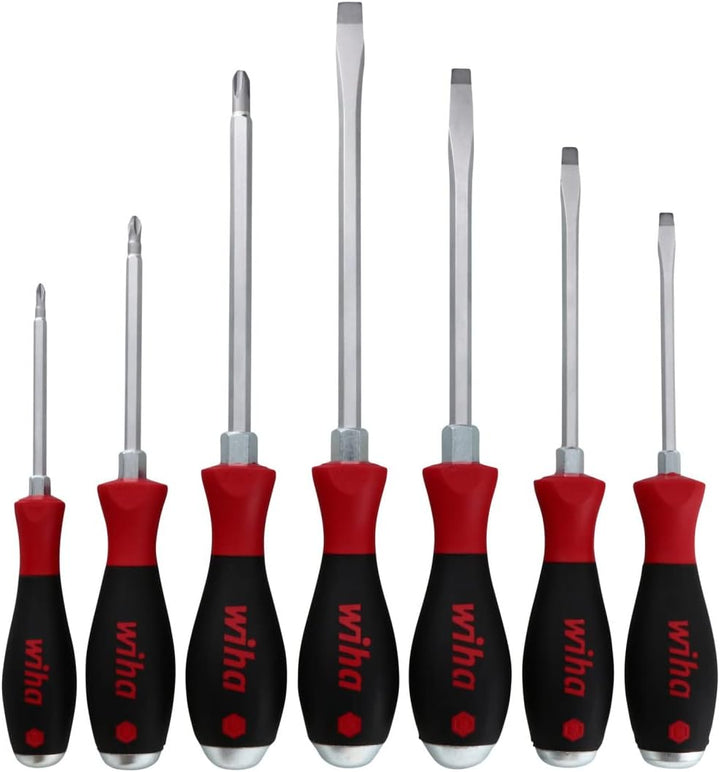 Wiha 53097 SoftFinish X Schlitz- und Kreuzschlitzschraubendreher-Set, 7-teilig