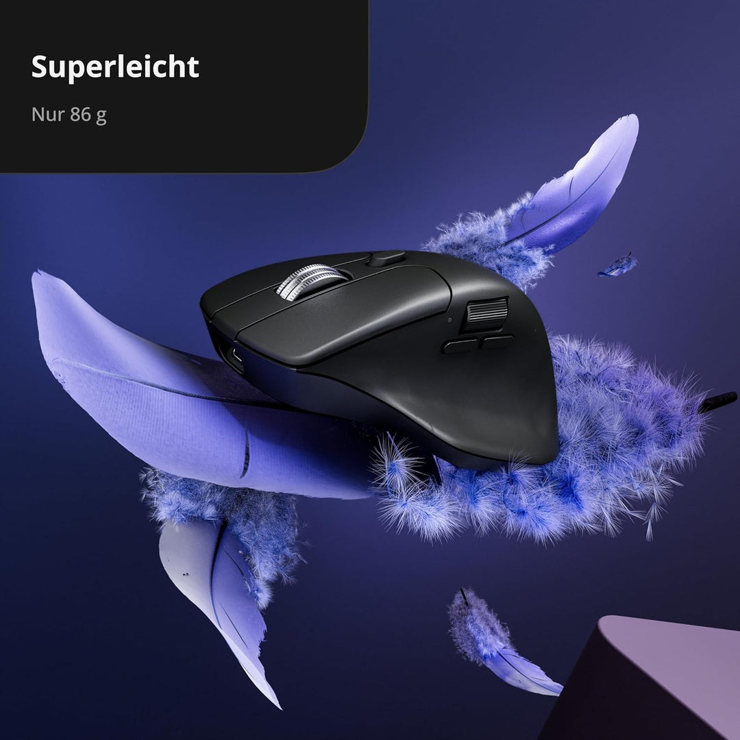 Keychron M6 8K Kabellose Gaming-Maus, 8000 Hz Abtastrate, 2,4 GHz & Bluetooth 5.3, PixArt 3950 Senso