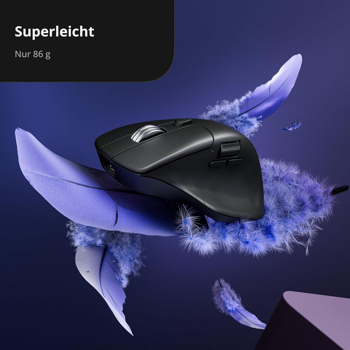 Keychron M6 8K Kabellose Gaming-Maus, 8000 Hz Abtastrate, 2,4 GHz & Bluetooth 5.3, PixArt 3950 Senso