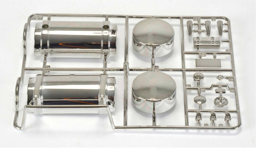 TAMIYA 319115424 BAU- und Konstruktionsspielzeug R-Teile Tank/Dachlampen Grand Hauler, Silber