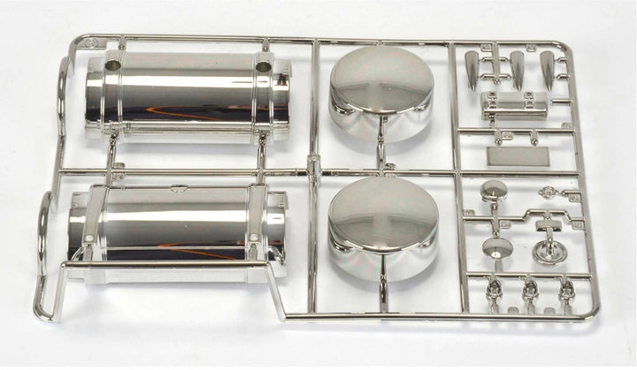 TAMIYA 319115424 BAU- und Konstruktionsspielzeug R-Teile Tank/Dachlampen Grand Hauler, Silber
