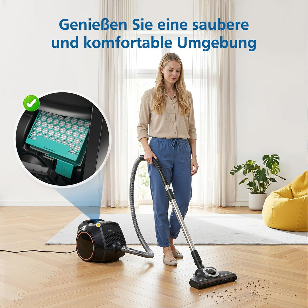 CX1 Ersatzfilter Kompatibel mit dem Miele Boost CX1 Allergy Active Staubsauger, Ersetzt SF-HY 60 & C