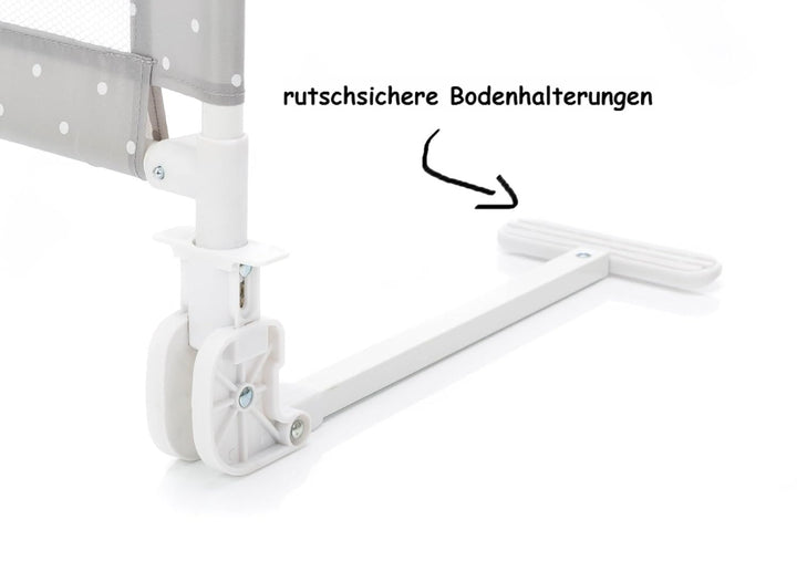 fillikid Bettgitter Punkte - Baby-Rausfallschutz mit rutschsicherer Bodenhalterung - Kinder-Bettsich