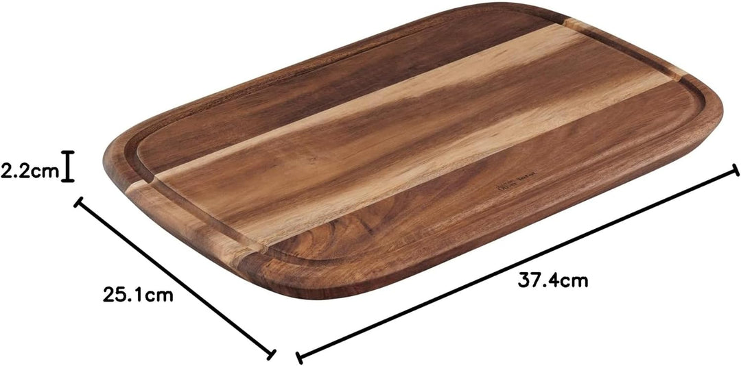 Jamie Oliver by Tefal K26809 Schneidebrett Gr. M | 37,4 x 25,1 x 2,2 cm | Akazienholz | FSC-zertifiz