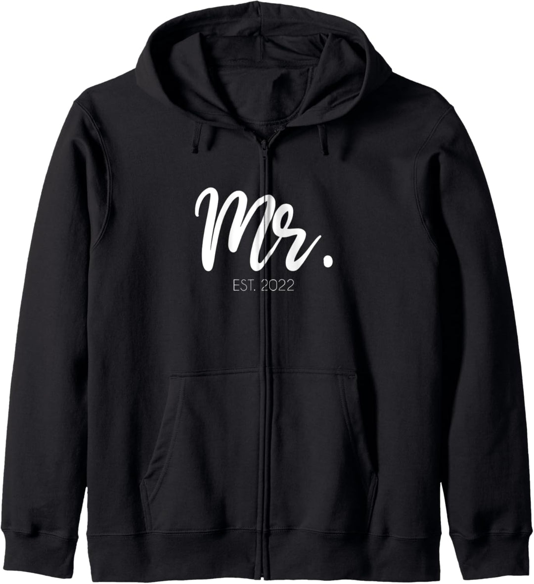 Hochzeits-Geschenk Mr. Est. 2022 Bräutigam Kapuzenjacke