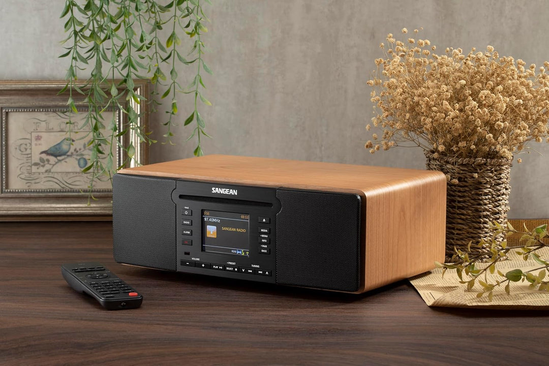 SANGEAN DDR-66 BT Kompaktes All-in-One System mit Internet-Radio, Musik-Streaming, DAB+, FM, AUX, US