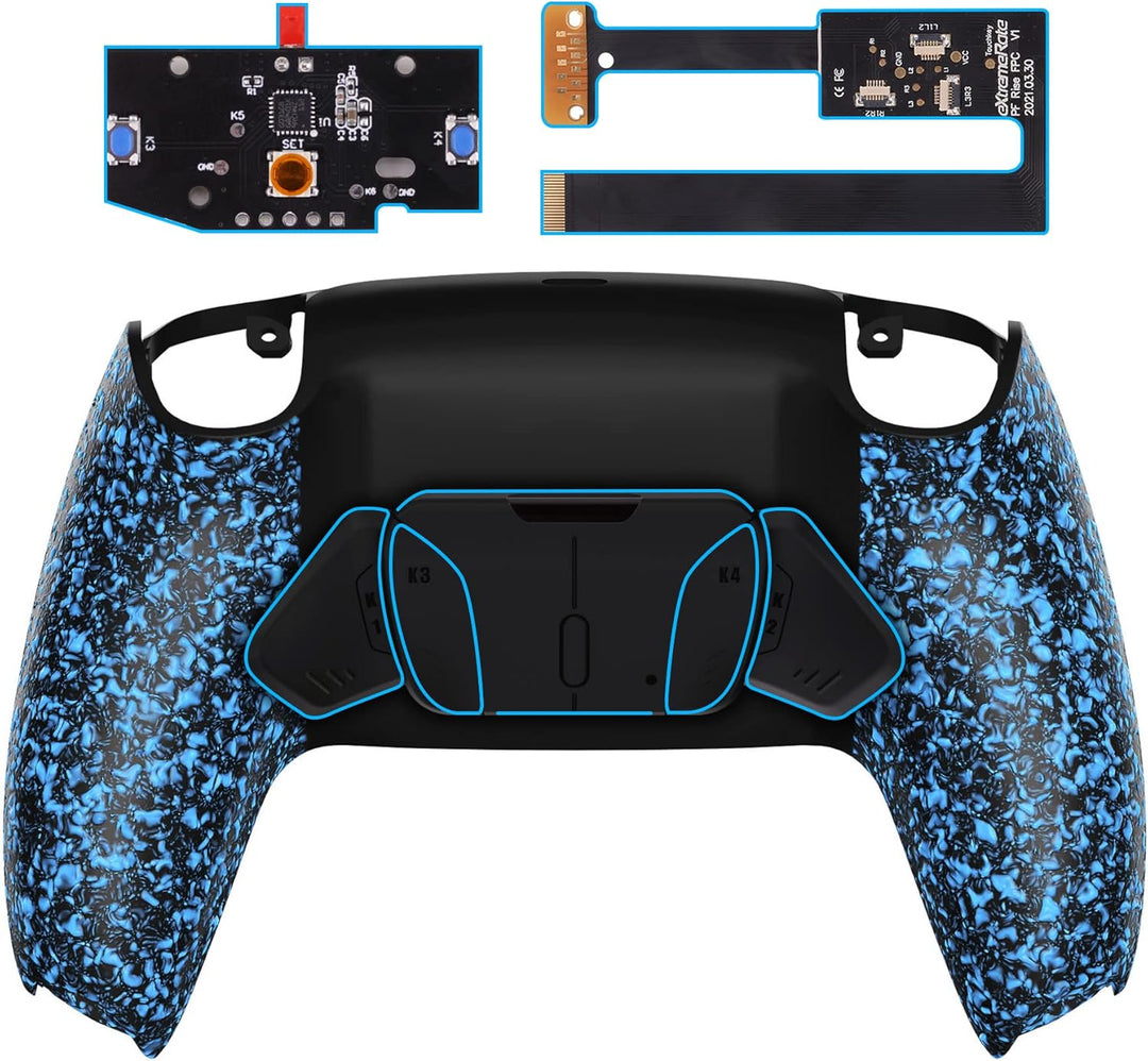 eXtremeRate Programmierbar RISE4 Remap Kit für ps5 Controller BDM-010/020,Remap Board&Rückplate Gehä