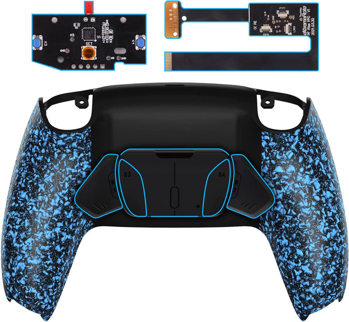 eXtremeRate Programmierbar RISE4 Remap Kit für ps5 Controller BDM-010/020,Remap Board&Rückplate Gehä