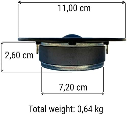 1 Tweeter CIARE HT263 Dome Driver schwarz 100 watt rms 200 watt max 11,00 cm 110 mm impedanz 8 ohm e