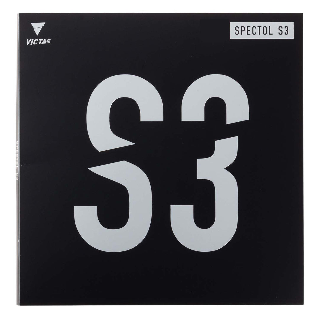 VICTAS 210030 Tischtennis Rubber Spectrum S3 SPECTOL Speed Tension Table Soft, Rot/Schwarz 2,0 mm ro