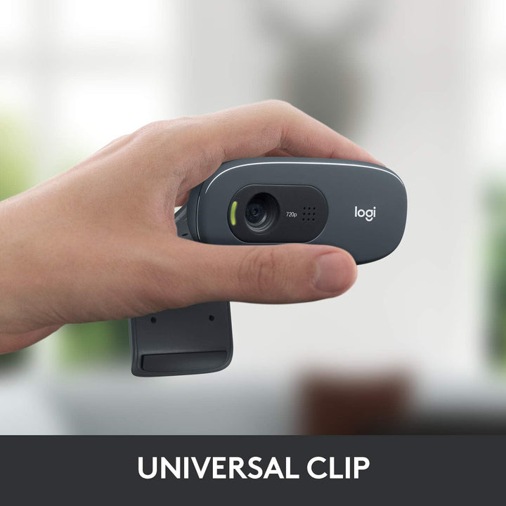 Logitech C270 1280 x 720pixels USB 2.0 schwarz Webcam – Webcams (1280 x 720 Pixel, 720p, 3 MP, USB 2