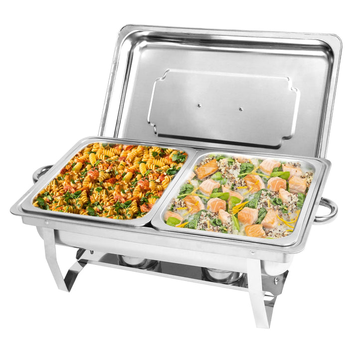 Chafing Dish Profi Set Toulouse, Edelstahl Warmhaltebehälter, Speisewärmer, Rechaud, Chafing Dishes