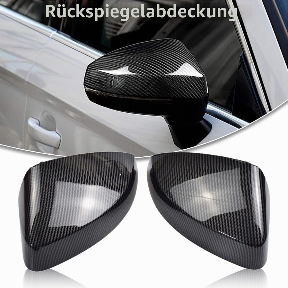 Auto Spiegelkappen1 Paar Tür Aussenspiegelkappe Rückspiegelkappe Seitenspiegel Abdeckungen für A-udi