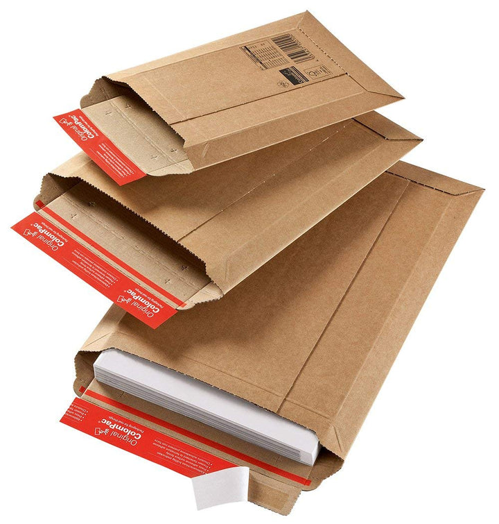 Versandtasche aus Wellpappe Karton mit Selbstklebeverschluss und Aufreissfaden | CP010.05 Innenmass