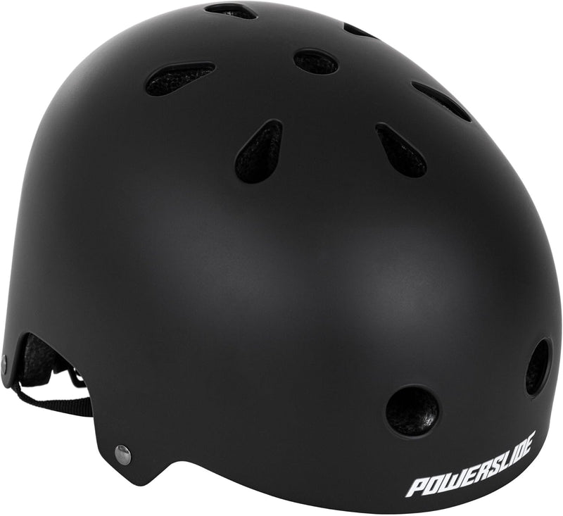 Powerslide Ewachsene Helm Urban Black 2 für Inline, Skateboard, Fahrrad, Scooter 50-54, 50-54