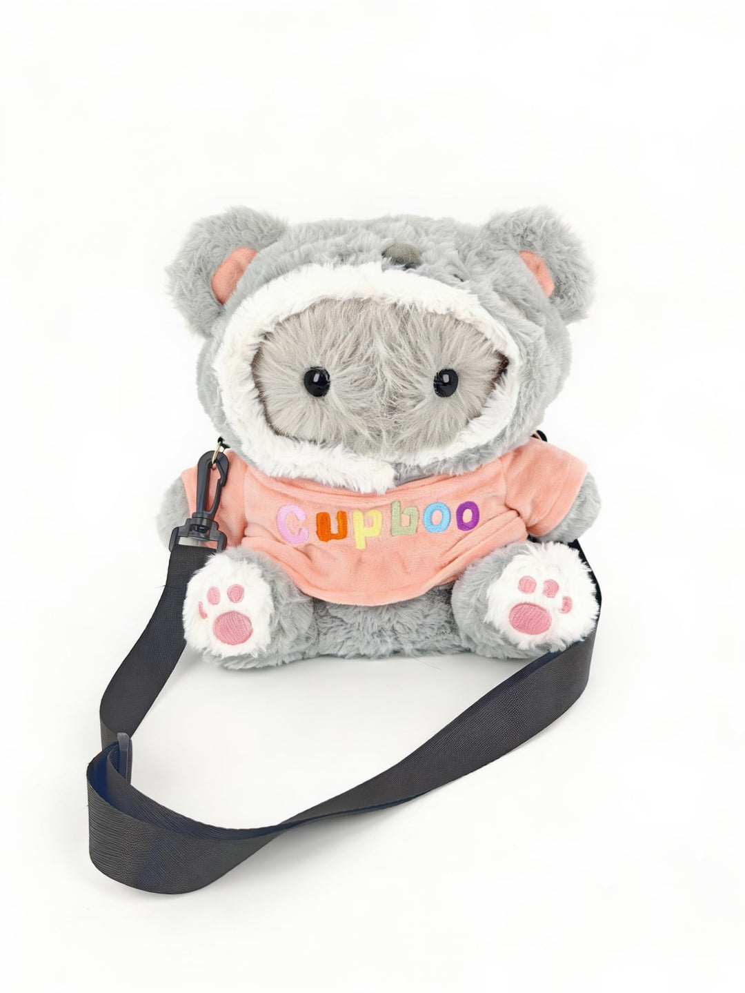 Niedliche Tasche für Roboter, Haustierboo, tragbare Reisetasche mit Booboo, einfach zu tragen (grau)