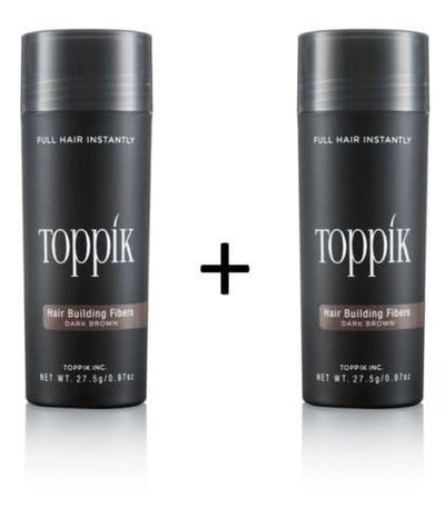 2 x TOPPIK 27,5 g. - Haarverdichter Streuhaar Schütthaar Hair Fibers Microhairs - Sparangebot!, Farb