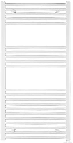 anapont elektrischer Badheizkörper - weiss gebogen - mit AN/AUS - Schalter - Handtuchheizkörper - Ba