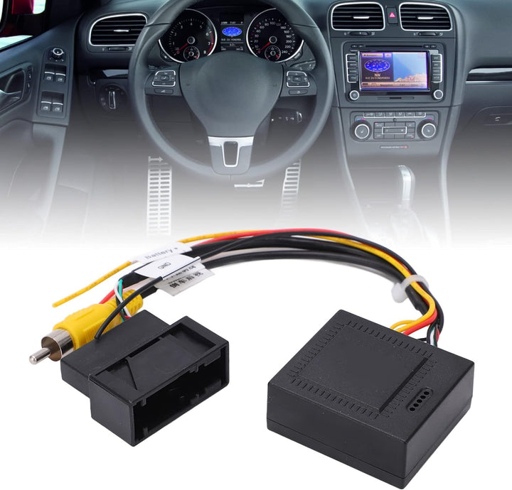 Aramox RGB-zu-AV-Konverter, Original-Autokamera, RGB-Decoder, RGB-zu-AV-Umwandlungsbox, Autoschlüsse