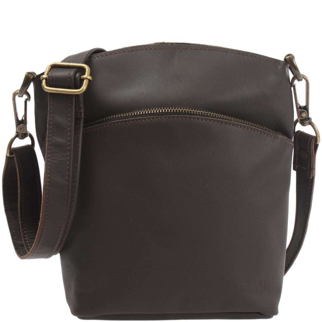 LECONI kleine Umhängetasche Damen Schultertasche Handtasche Freizeittasche Damentasche Ledertasche v
