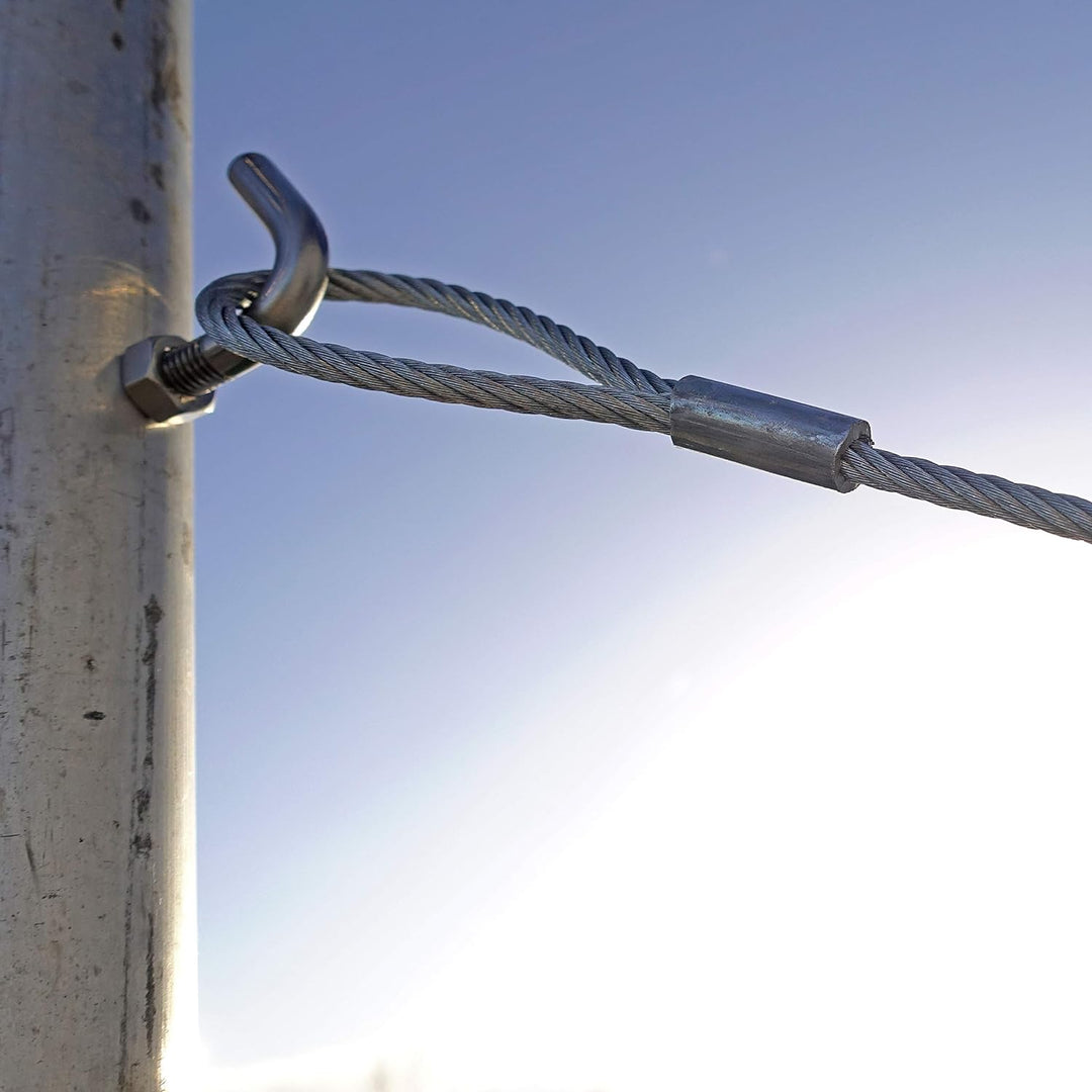 Drahtseile24 Stahlseil mit Ösen, Drahtseil mit Ösen, Schlaufenseil – Stahlseil mit zwei Schlaufen, D