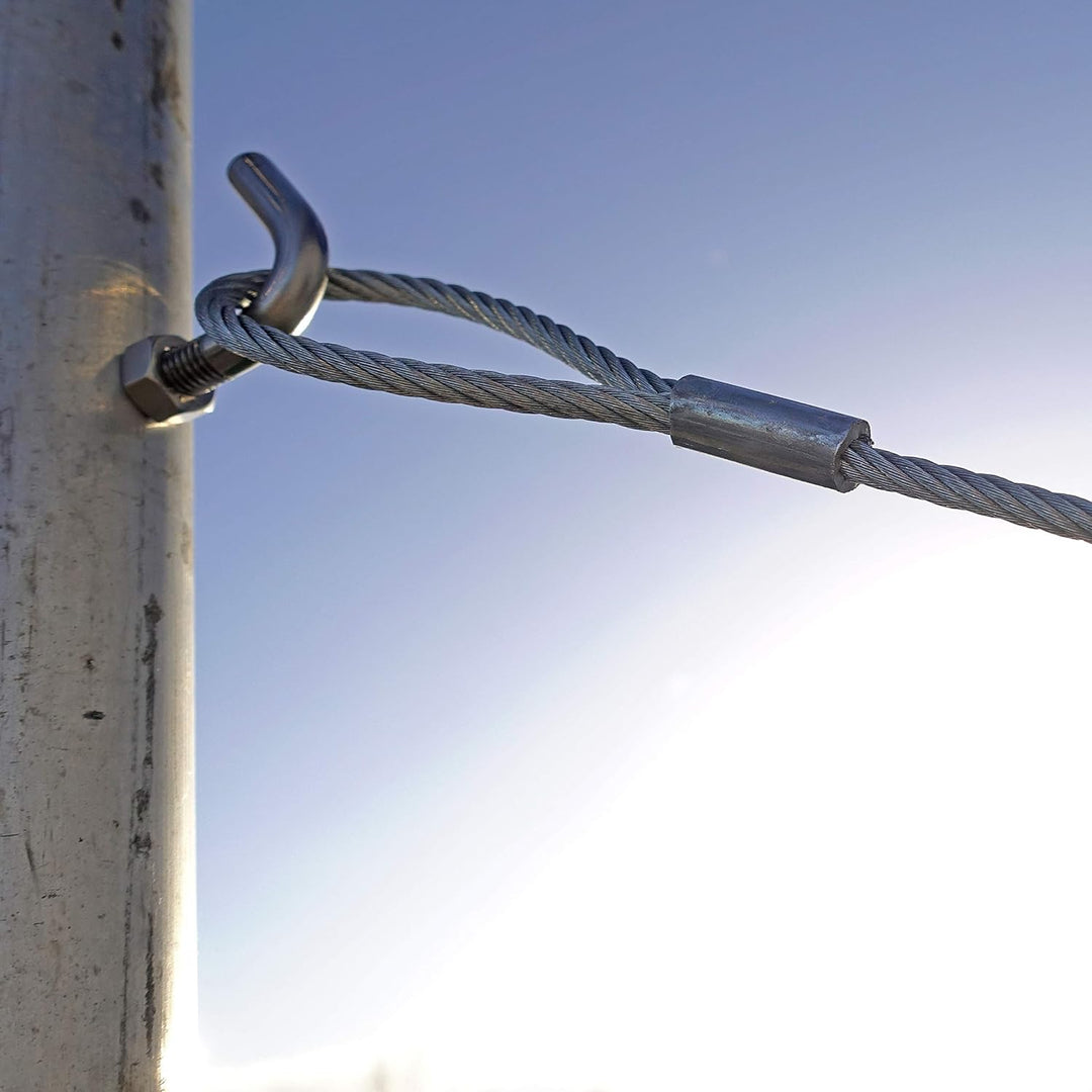 Drahtseile24 Stahlseil mit Ösen, Drahtseil mit Ösen, Schlaufenseil – Stahlseil mit zwei Schlaufen, D