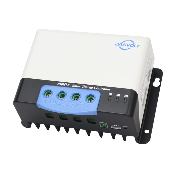 DASVOLT®, MPPT Solarladeregler 20A 12V/24V Max. 260 W/12V, 520W/24V Solarregler Laderegler für Lithi