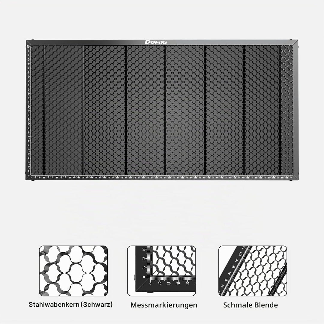 Dofiki Laser Wabentisch für P2 Lasergravierer, Stahl Waben Arbeitstisch Honeycomb Wabenlaser Bett fü