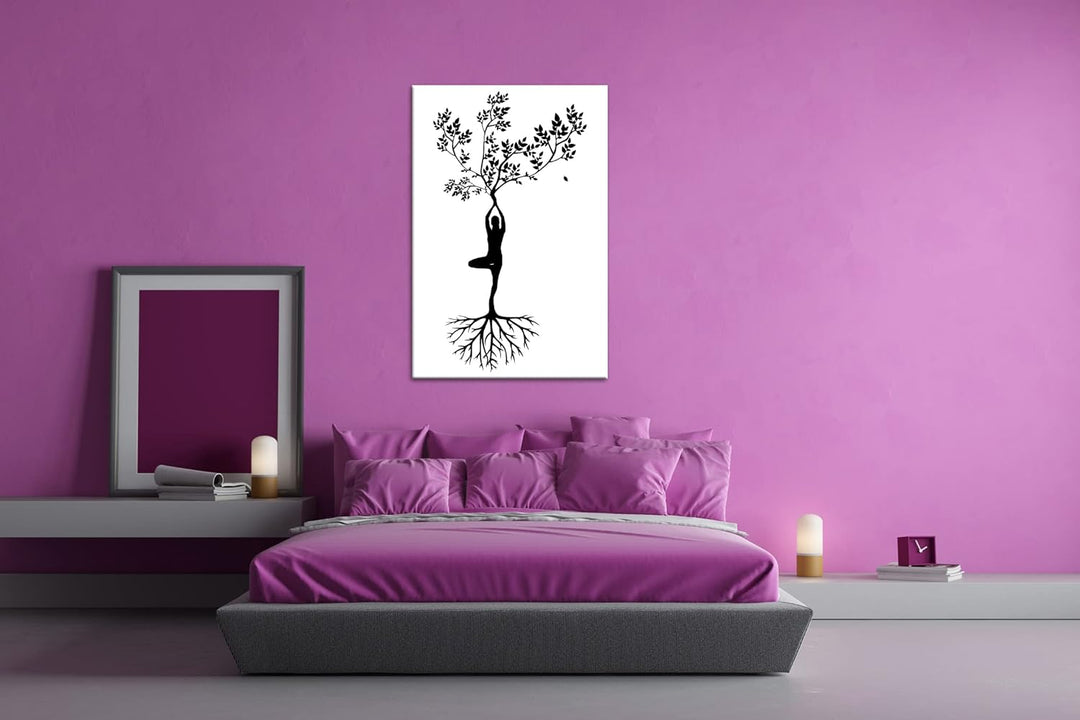 deyoli Menschlicher Baum Format: 80x60 als Leinwandbild, Motiv fertig gerahmt auf Echtholzrahmen, Ho