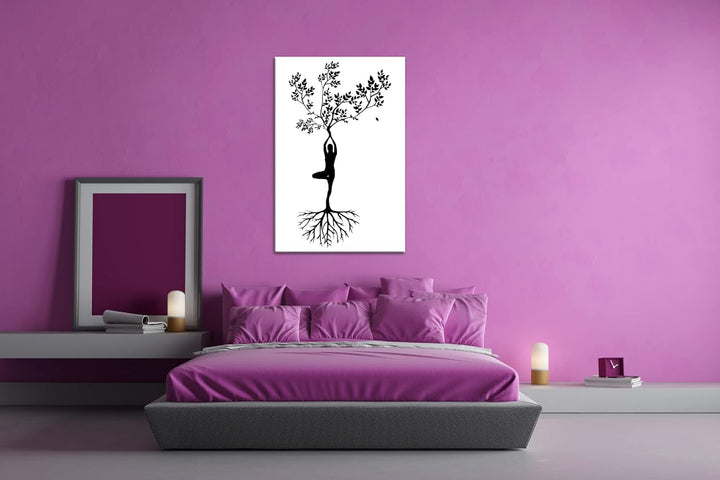 deyoli Menschlicher Baum Format: 80x60 als Leinwandbild, Motiv fertig gerahmt auf Echtholzrahmen, Ho