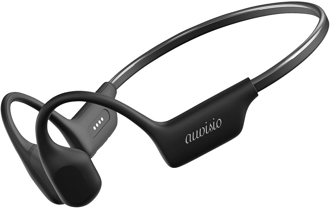 auvisio wasserdichte Knochenschall-Kopfhörer, BT 5.3, 32 GB MP3-Player, IP68