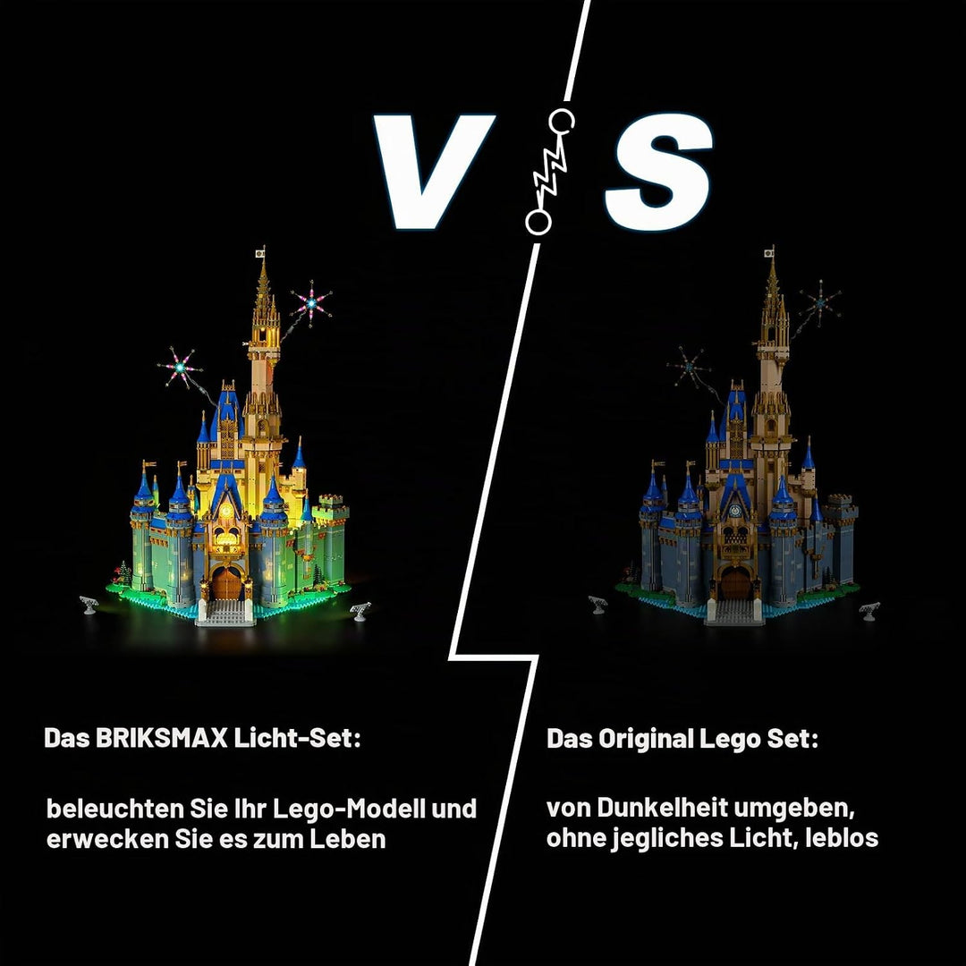 BRIKSMAX Led Lighting Kit for LEGO-43222 Disney Castle - Compatible with Lego Disney Building Blocks