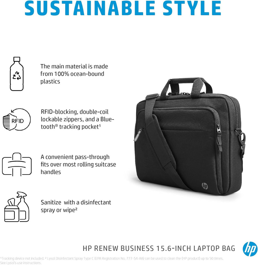 HP Renew Business 15,6 Zoll Laptop-Tasche, Schwarz