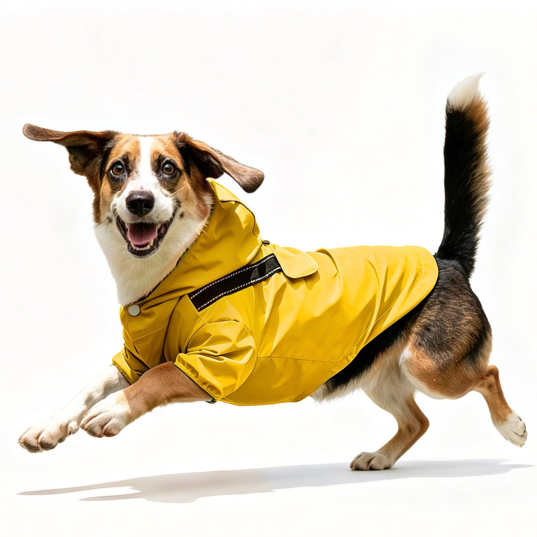 JoyDaog Premium-Hunde-Regenmantel mit Kapuze für extra kleine Hunde, Outdoor-Sport, wasserdichte Hun