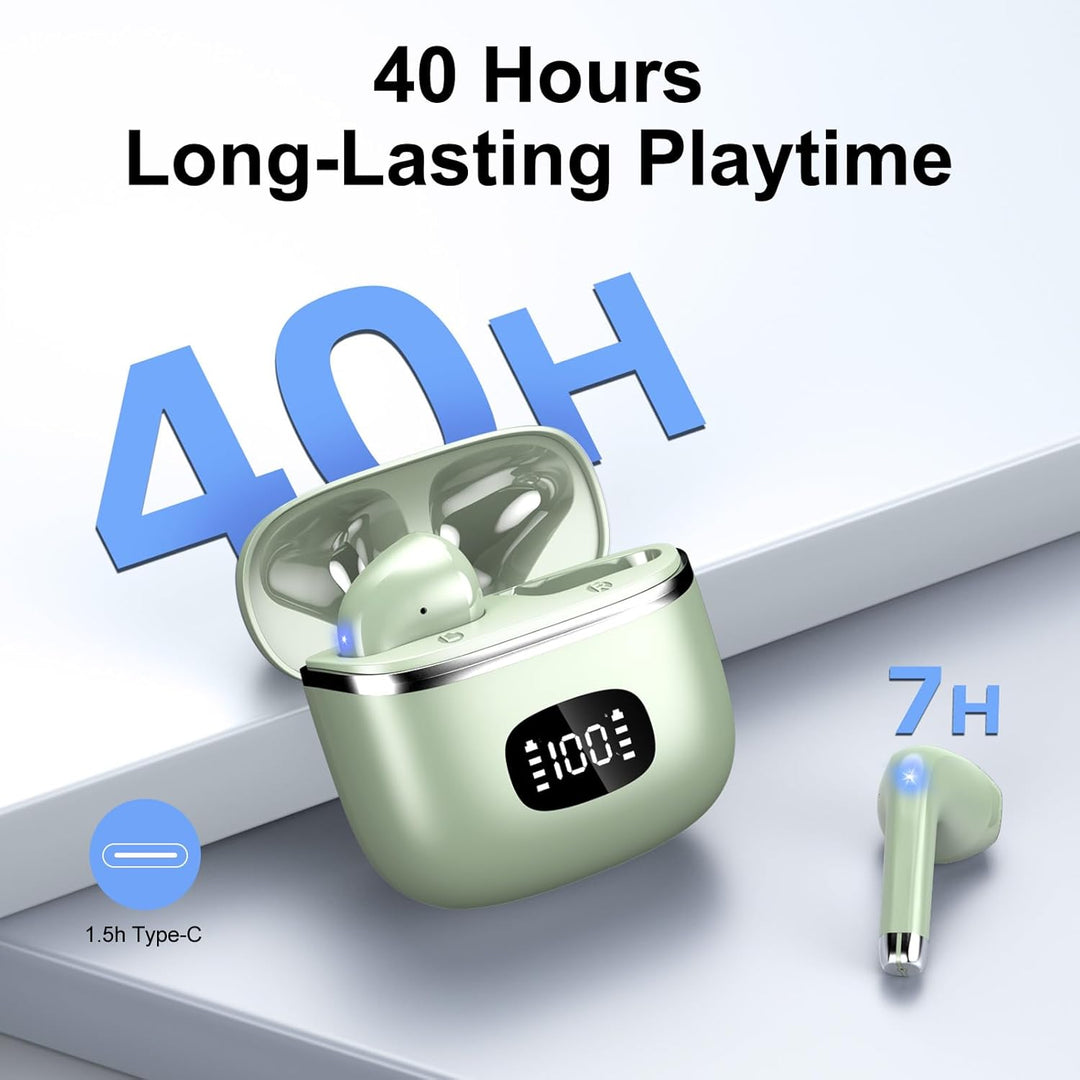 Bluetooth Kopfhörer, 2026 Neu In Ear Kopfhörer Kabellos Bluetooth 5.3 mit 4 ENC Mic, HiFi Stereo Noi