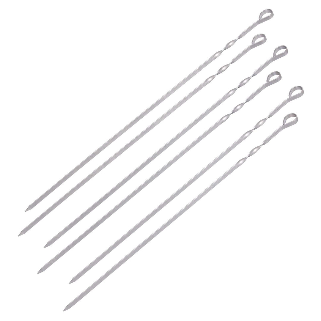 Monolith Classic Schaschlik-Spiesse Grill Drehspiess Edelstahl Silber 7 Stück 62 cm Skewer Grillzube