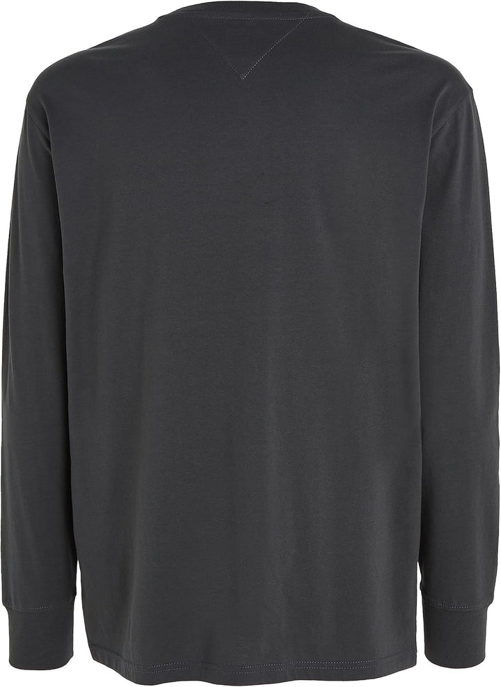 Tommy Jeans Herren Langarm Strickoberteile, Grau