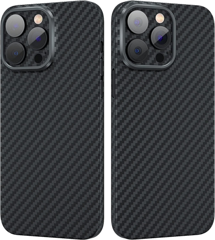 memumi Carbon Hülle für iPhone 14 Pro max, 0,5 mm Superdünne, Hülle aus echter Aramidfaser [100% Ara