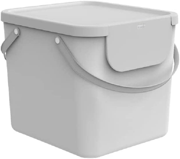 Rotho Albula Wäschesammler 40l, Kunststoff, Weiss, Nicht zutreffend, Weiss