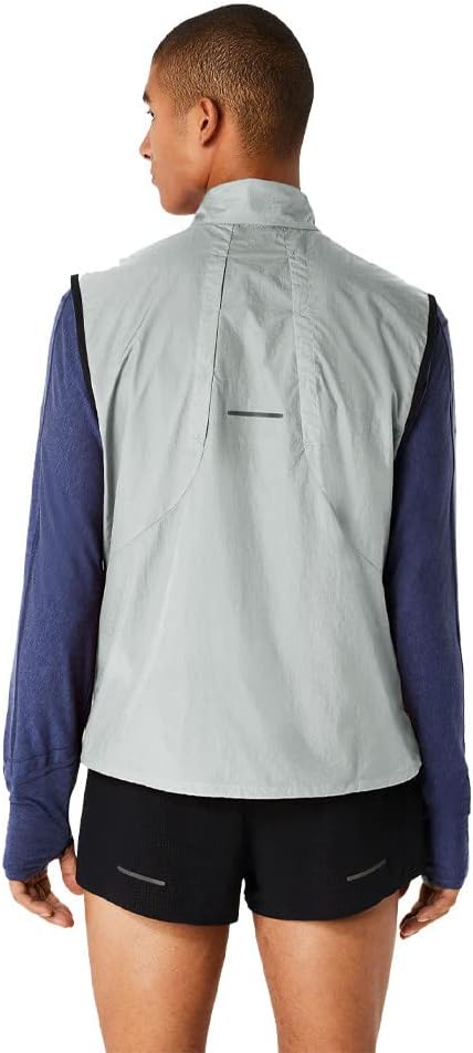 ASICS Metarun Packable Weste Herren Grau S, Grau S