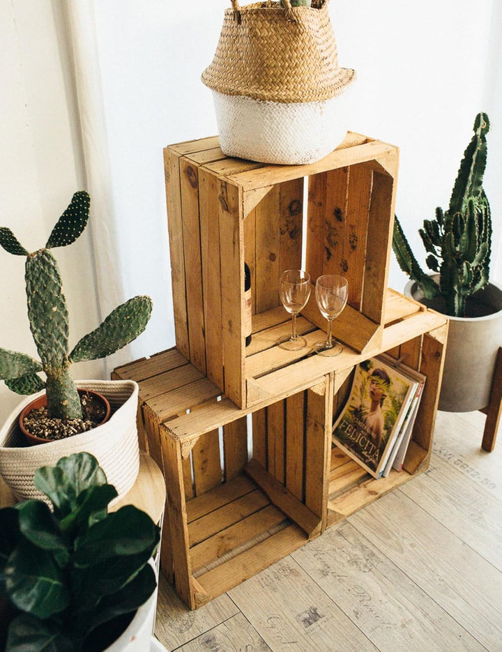 Teramico Holzkisten im Set Angebot: Originale Vintage Obstkisten zum Möbelbau od. als Dekoration, se