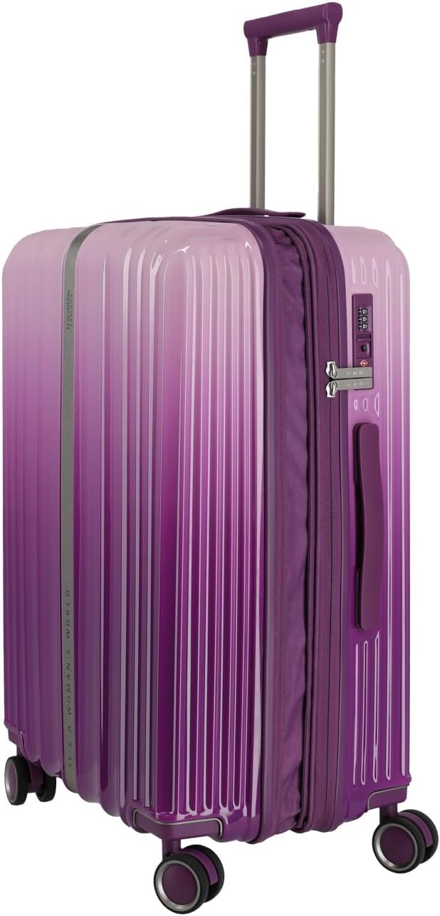 Travelite Hartschalenkoffer LASCANA Edition Grösse M, erweiterbarer Reisekoffer mit TSA-Schloss, Che