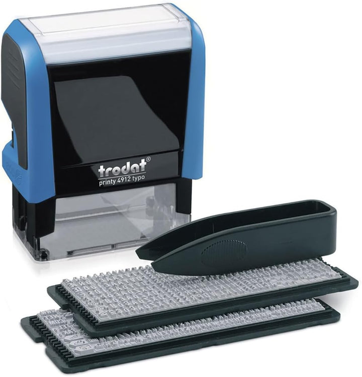trodat® Stempel-Set Printy 4912 Typo - max. 4 Zeilen, 47 x 18 mm, zum Selbersetzen