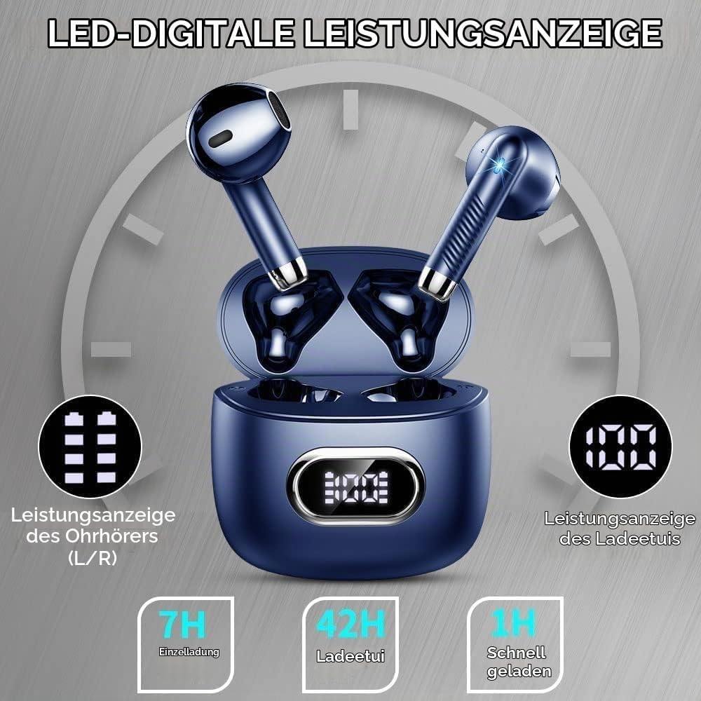 Drsaec Bluetooth 5.4 Kopfhörer, 6D Tiefer Bass In Ear Kopfhörer Kabellos Bluetooth, 2026 Neu Kabello