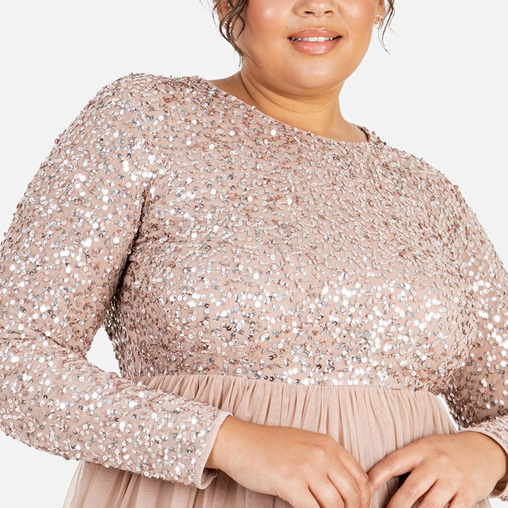 Maya Deluxe Damen Bridesmaid Dress 34 Taupe Blush, 34 Taupe Blush